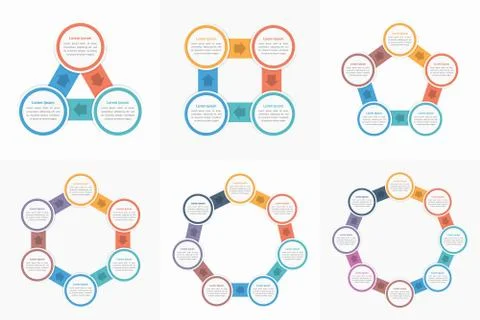 Circle Infographic Templates Stock Illustration