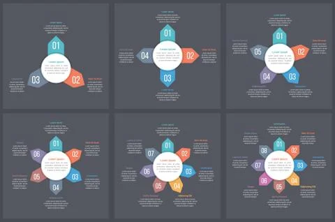 Circle Infographic Templates Stock Illustration