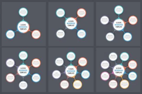 Circle Infographic Templates Stockillustratie