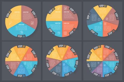 Circle Infographic Templates Stock Illustration