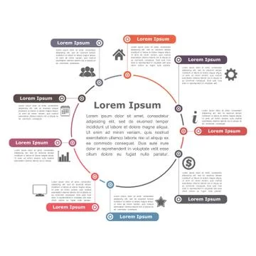 Circle Infographics Stock Illustration