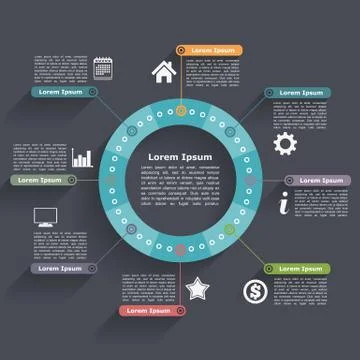 Circle Infographics Stock Illustration