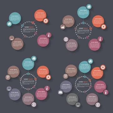 Circle Infographics Stock-Illustration