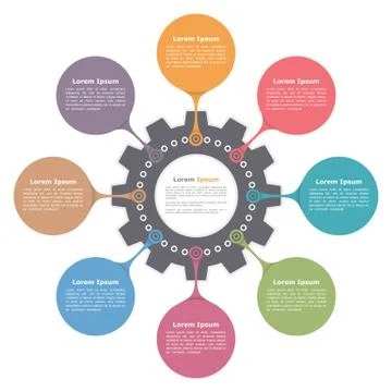Circle Infographics 스톡 일러스트