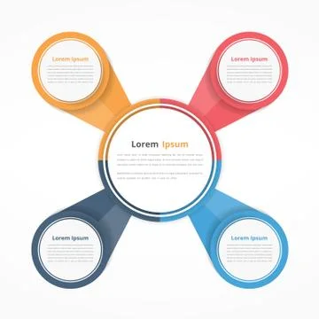 Circle Infographics Illustrazione stock
