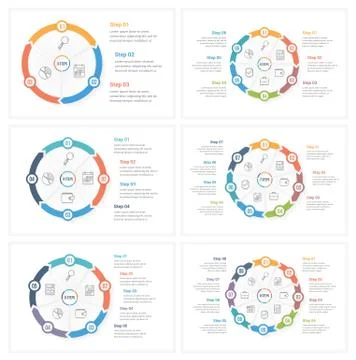 Circle Infographics Stockillustratie