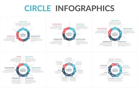 Circle Infographics Illustrazione stock