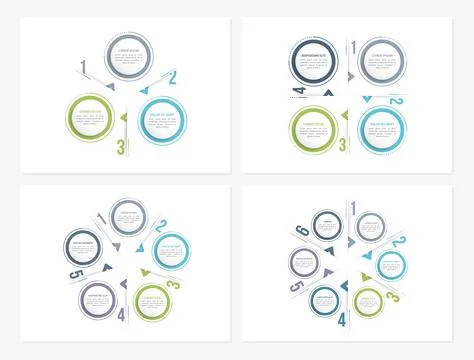 Circle Infographics 스톡 일러스트