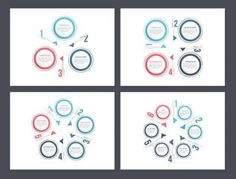 Circle Infographics 스톡 일러스트