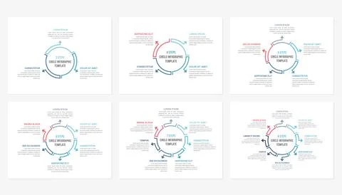 Circle Infographics 스톡 일러스트