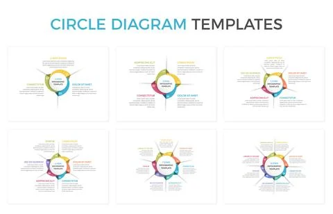 Circle Infographics 스톡 일러스트
