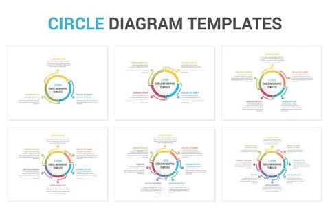 Circle Infographics Illustrazione stock