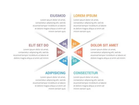 Circle Infographics - Six Elements Stock Illustration