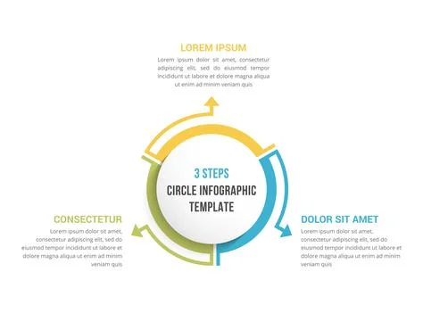 Circle Infographics - Three Elements Stock Illustration