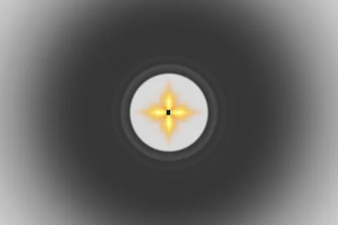 Circle inside light Stock Illustration