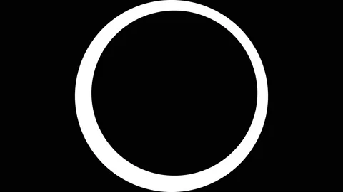 Circle Inside Ring Wobbling Mask Stock Footage 143896926