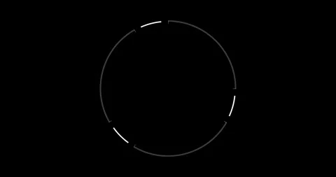 Circle Interface HUD Digital Elements Stock Footage 342100060