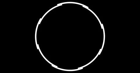 Circle Interface HUD Digital Elements Stock Footage 342100062