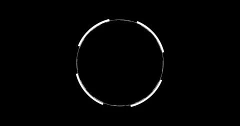 Circle Interface HUD Digital Elements Stock Footage 342100091