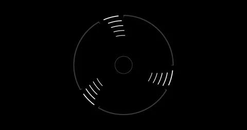 Circle Interface HUD Digital Elements 库存影片 342100092