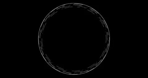 Circle Interface HUD Digital Elements Stock Footage 342100230