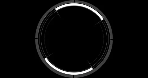 Circle Interface HUD Digital Elements Stock Footage 342100232