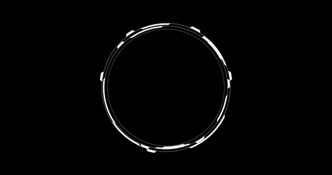 Circle Interface HUD Digital Elements 库存影片 342100234