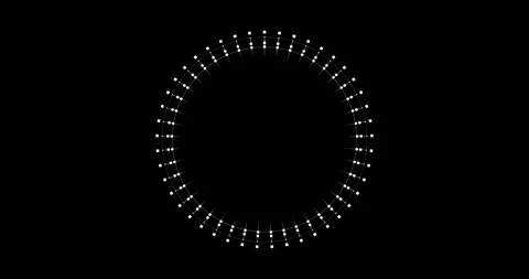 Circle Interface HUD Digital Elements Stock Footage 342100242