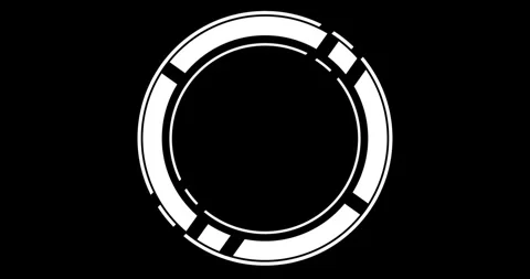 Circle Interface HUD Digital Elements 库存影片 342100311