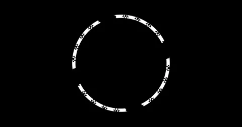 Circle Interface HUD Digital Elements Stock Footage 342100331