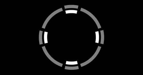 Circle Interface HUD Digital Elements Stock Footage 342100368