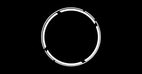 Circle Interface HUD Digital Elements 库存影片 342100373
