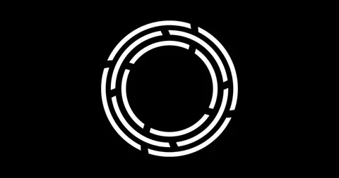 Circle Interface HUD Digital Elements 库存影片 342100385
