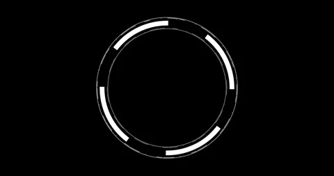 Circle Interface HUD Digital Elements 库存影片 342100386