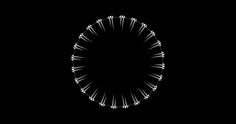 Circle Interface HUD Digital Elements Stock Footage 342100445