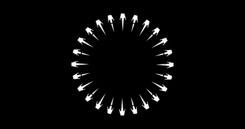 Circle Interface HUD Digital Elements Stock Footage 342100504