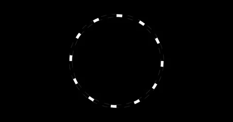 Circle Interface HUD Digital Elements Stock Footage 342100517