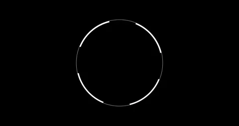 Circle Interface HUD Digital Elements Stock Footage 342100545
