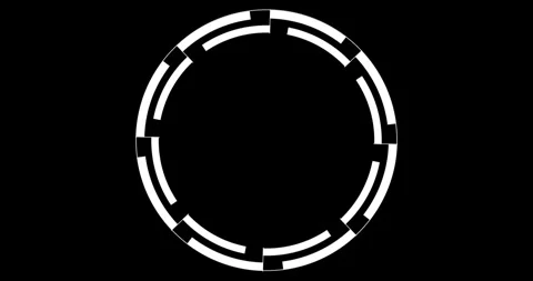 Circle Interface HUD Digital Elements 库存影片 342100553