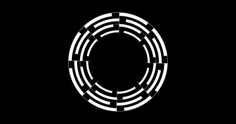 Circle Interface HUD Digital Elements 库存影片 342100593