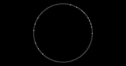 Circle Interface HUD Digital Elements 库存影片 342100604