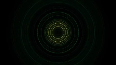 Circle interfaces with different glowing colors. Abstract microwave halo pattern Illustrazione stock