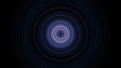 Circle interfaces with different glowing colors. Abstract microwave halo pattern Stock Illustration