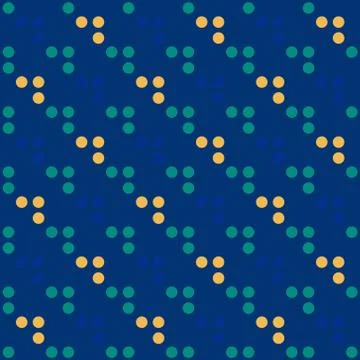 Circle irregular drop seamless pattern Stock Illustration