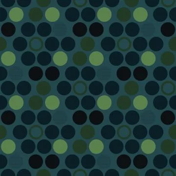 Circle irregular geometric seamless pattern Stock Illustration