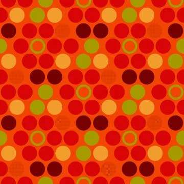 Circle irregular geometric seamless pattern Stock Illustration