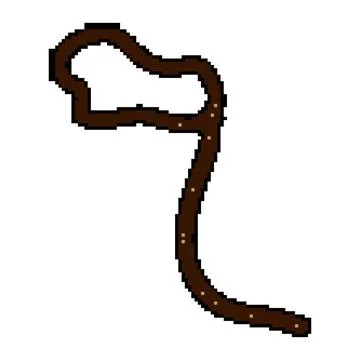 Circle lasso pixel art vector illustration Stock Illustration