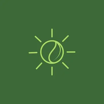 Circle with leaf and shine logo design vector graphic symbol icon sign illu.. Stock Illustration