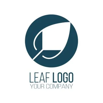 Circle leaf logo icon vector design. Landscape design, garden, Plant, nature  Illustrazione stock