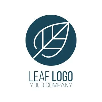 Circle leaf logo icon vector design. Landscape design, garden, Plant, nature  Stock Illustration